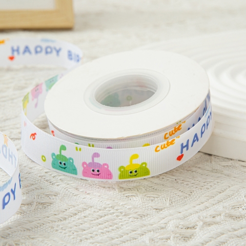 Rb vải sần  Hpbd 3 con gấu sắc màu CUTE khổ 2cm*22m