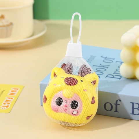 Đồ chơi BABY THREE đầu màu VÀNG Squishy 7cm