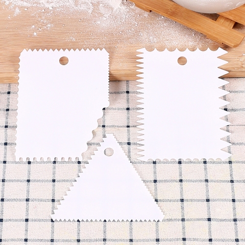 Set 3 Chà láng NHỰA TRẮNG răng cưa