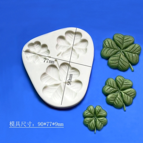 Khuôn F SLC 3 cây cỏ 4 lá to nhỏ