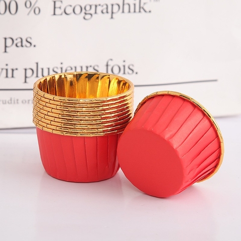 Cốc cupcake nướng ĐỎ (lốc 50c)