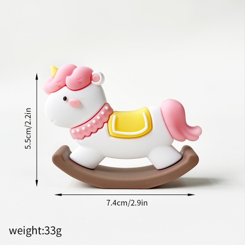 Đồ chơi kute SLC  UNICON bập bênh HỒNG 5.5*7.4cm