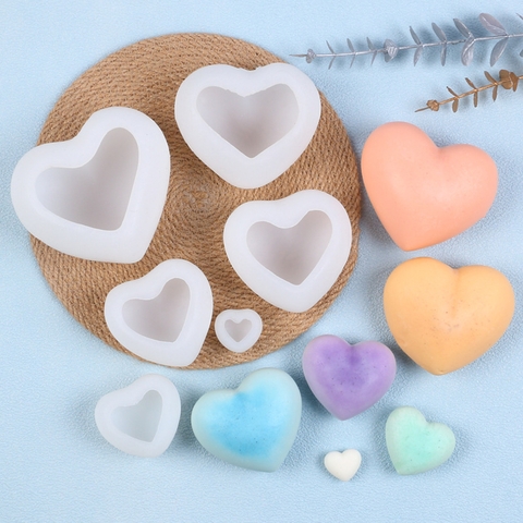 Set 5 khuôn slc tim to nhỏ