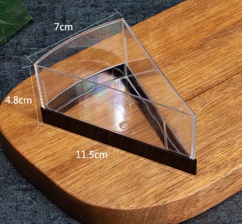 Ly pudding tam giác viền đen YFB-108 150ml -  không kèm nắp