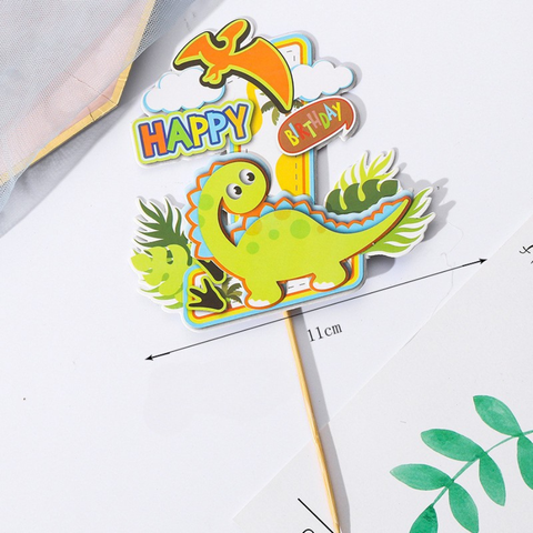 Que cắm 2 lớp HPBD lá khủng long xanh + Khủng long bay CAM