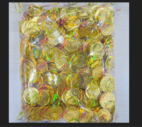 Trang trí TẾT  ĐỒNG XU NHÍ SCL (1KG) SIZE 2.3