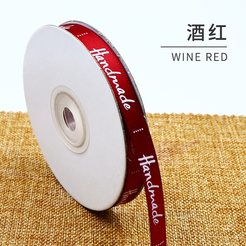 RB chữ Handmade 1cm màu ĐỎ ĐÔ-NHỎ