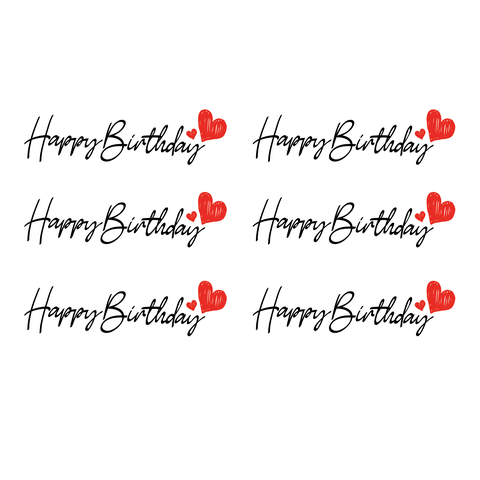 Set 50 tag chữ  Happy Birthday