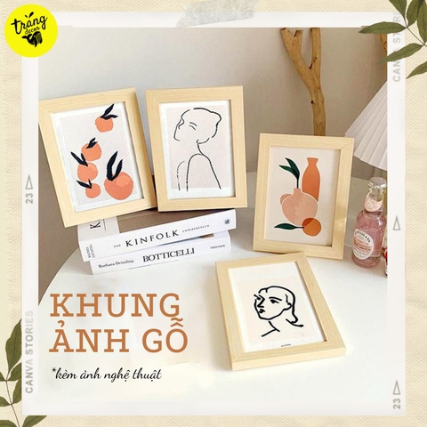 Khung ảnh gỗ chụp ảnh sản phẩm mix mẫu 16*21cm