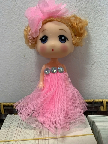 BB ren váy hồng 12cm