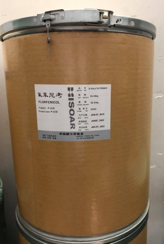 Kháng sinh nguyên liệu FLORFENICOL dùng trong thú y, thủy sản