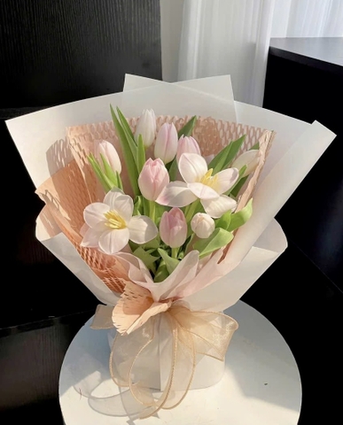 Bó Hoa Tulip Whisper Bloom HTP0045