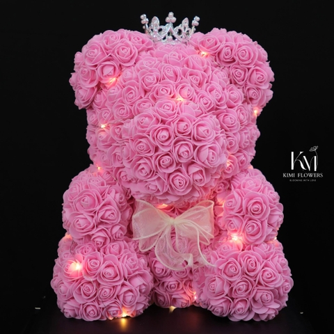 Gấu Hoa Hồng Sáp Thơm size 40cm   HTP0204