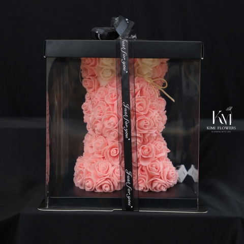 Thỏ Hoa Hồng Sáp Thơm size 25cm   HTP0201