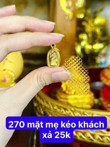Mặt dây mẹ ngoắc trơn