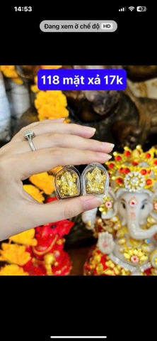 Mặt dây Voi ganesha vàng
