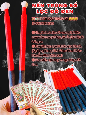 Nến tài lộc trúng số - cờ bạc