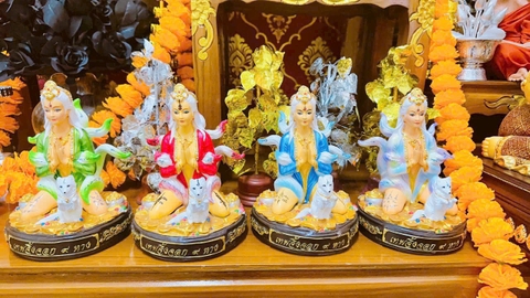 Tượng Hồ Ly 9 đuôi - sư thầy Phép
