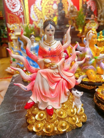 Tượng hồ ly 9 đuôi to