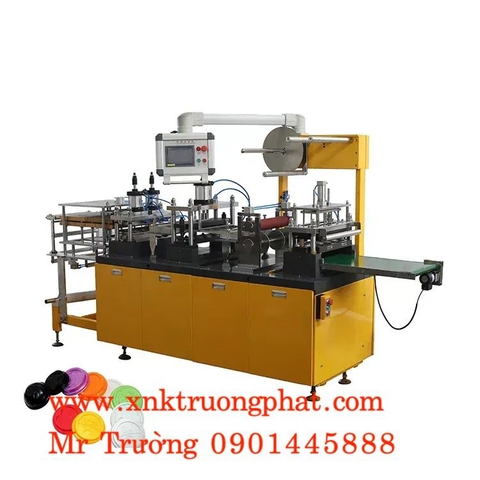Máy làm nắp ly trà sữa PP PS PET giá rẻ
