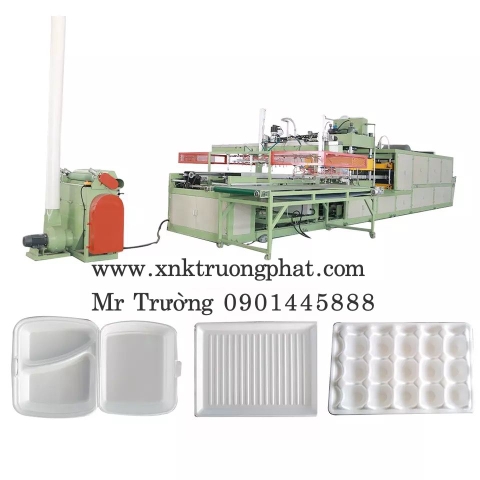 Máy sản xuất hộp cơm xốp, khay xốp ps khổ nhỏ 640x900 tự động