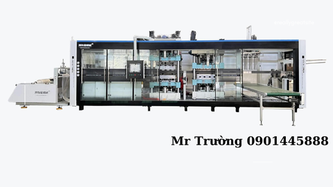 Máy làm khay nhựa định hình 3 trạm full servo Máy Móc Trường Phát