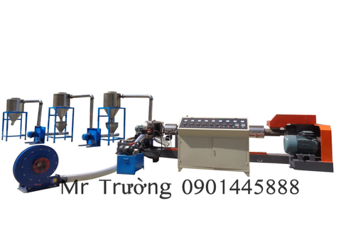 Máy tạo hạt SJ100 90-120kg/h làm mát gió, cắt nóng