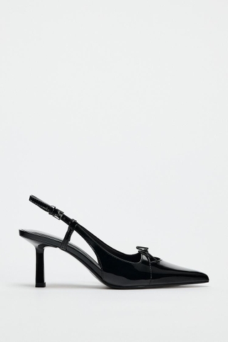 BOW SLINGBACK HEELS
