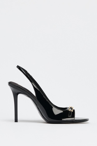 SUNʼIY LAK QOPLAMALI BALAND POSHALI SANDAL