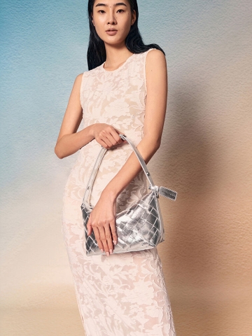 Ivette Woven Shoulder Bag