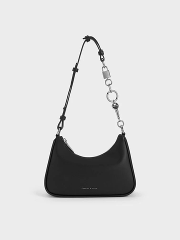 Lock & Key Chain Shoulder Bag