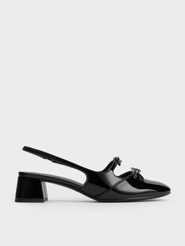 Dorri Double-Bow Slingback Pumps