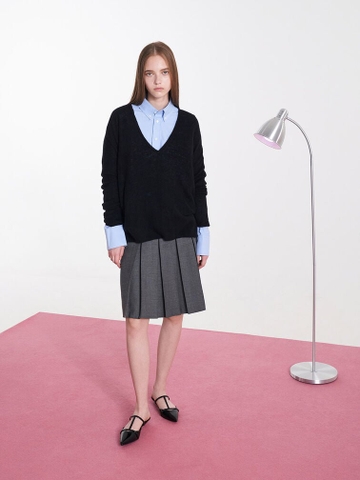 Clara T-Bar Pointed-Toe Mules