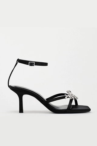 RHINESTONE STRAPPY SANDALS