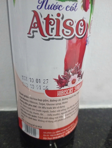 Nước cốt Atiso đỏ - Bụp giấm