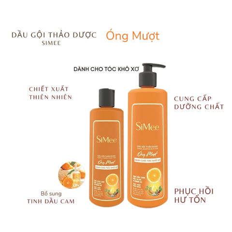 Dầu gội thảo dược Simee Óng mượt Dành cho tóc khô xơ