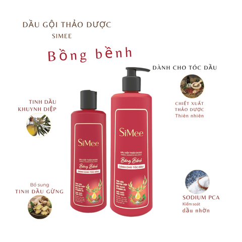 Dầu gội thảo dược Simee Bồng Bềnh Dành cho tóc dầu
