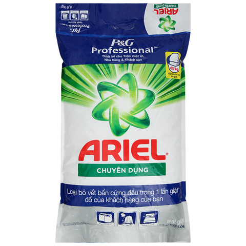 Ariel Bột Giặt Chuyên Dụng Sạch Hoàn Hảo Khử Mùi Hôi Cho Giặt Sấy Dân Sinh 8.5kg