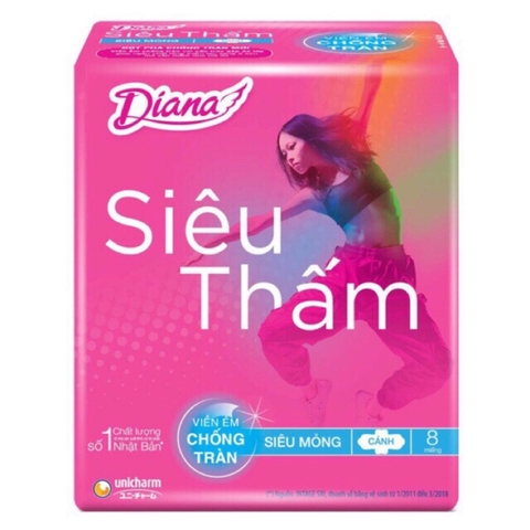 Băng Vệ Sinh Diana siêu mỏng cánh