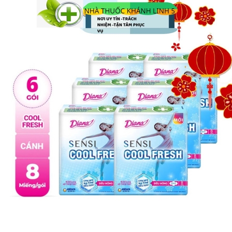 Băng Vệ Sinh Diana Cool Fresh Siêu Mỏng