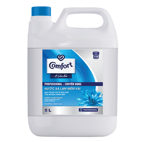 Comfort Nước Xả Mềm Vải 1 Lần Xả Hương Ban Mai Can 5L