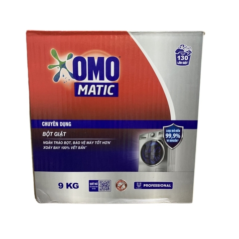 Bột giặt OMO 9KG cho máy cửa trên, cửa trước, giặt tay