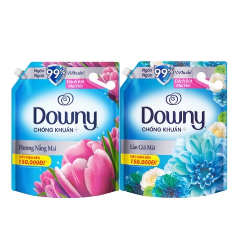 Downy Nước Xả Vải Hương Nắng Mai, Làn Gió Mát Túi - 3L