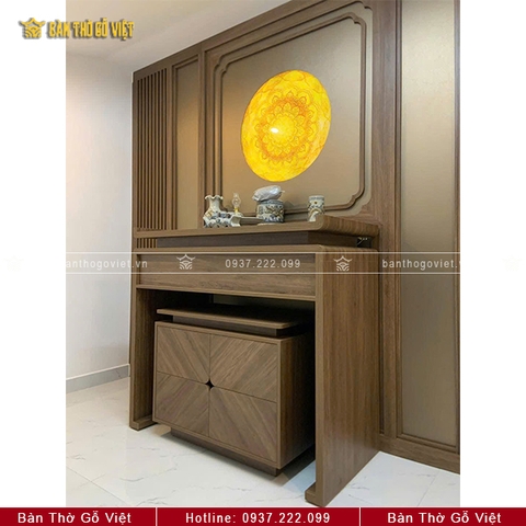Bàn Thờ Chung Cư Đơn Giản - Hiện Đại 127x61 GV-TD005