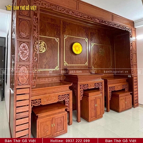 Bàn Thờ Đứng Gỗ Hương Cao Cấp 107x61 GV-TD012