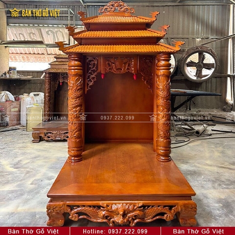 Bàn Thờ Thần Tài Ông Địa Mái 3 Tầng GV-TT408