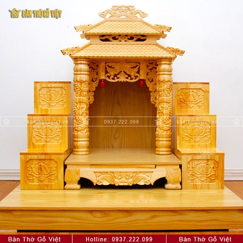 Bàn Thờ Thần Tài Ông Địa Màu Nguyên Bản GV-TT409