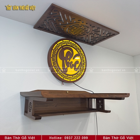Bàn Thờ Treo Tường Chân Thọ Gỗ Cẩm GV-TR003