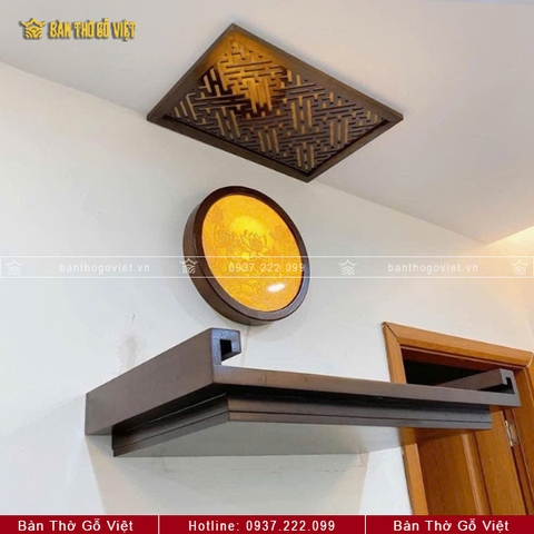 Bàn Thờ Treo Tường Gỗ Hương Cao Cấp GV-TR110