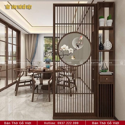 CNC Vách Ngăn Phòng Thờ Đơn Giản Hiện Đại  GV-VN011